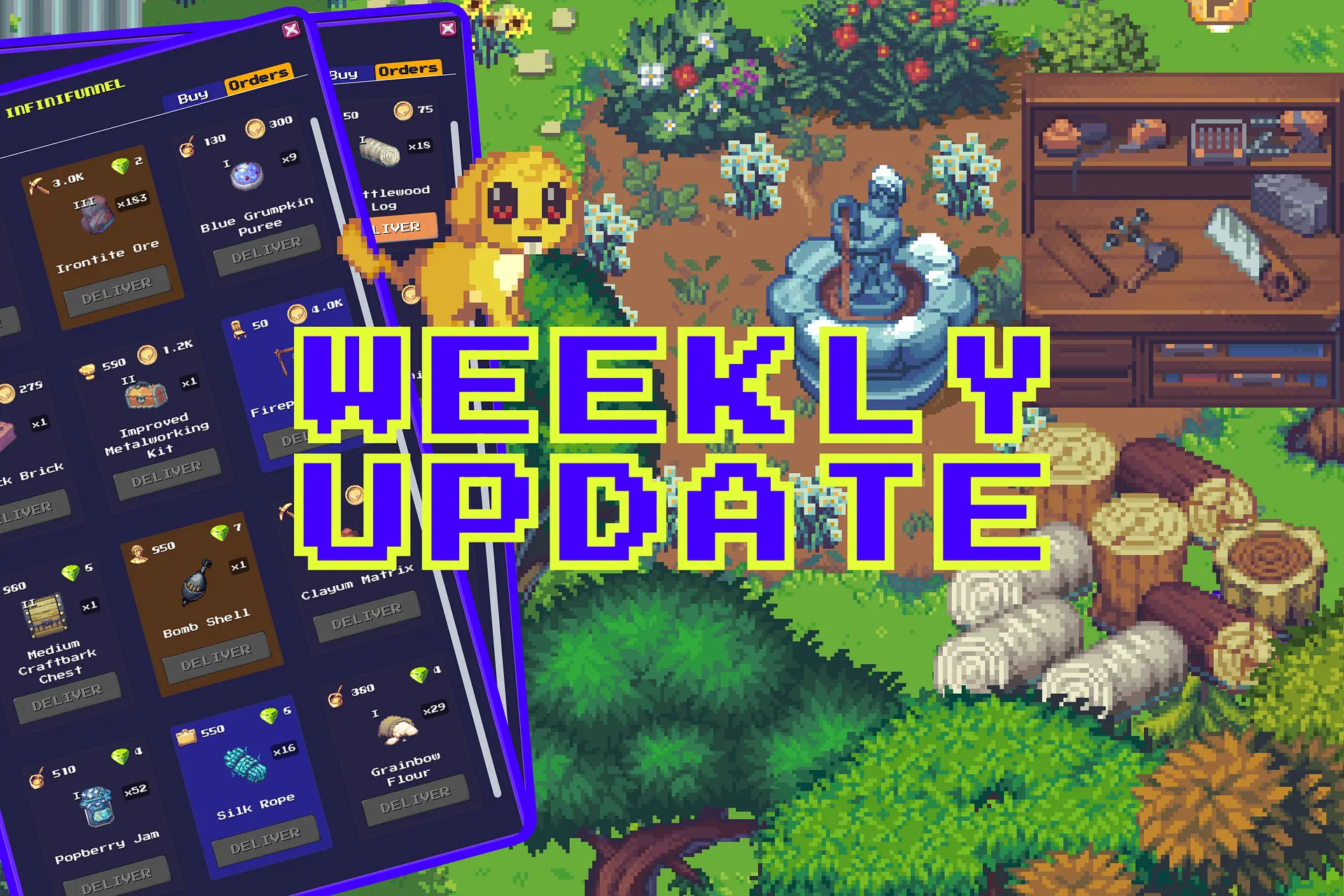 New Woodworking Recipes + Pet Reputation Tweaks Live!